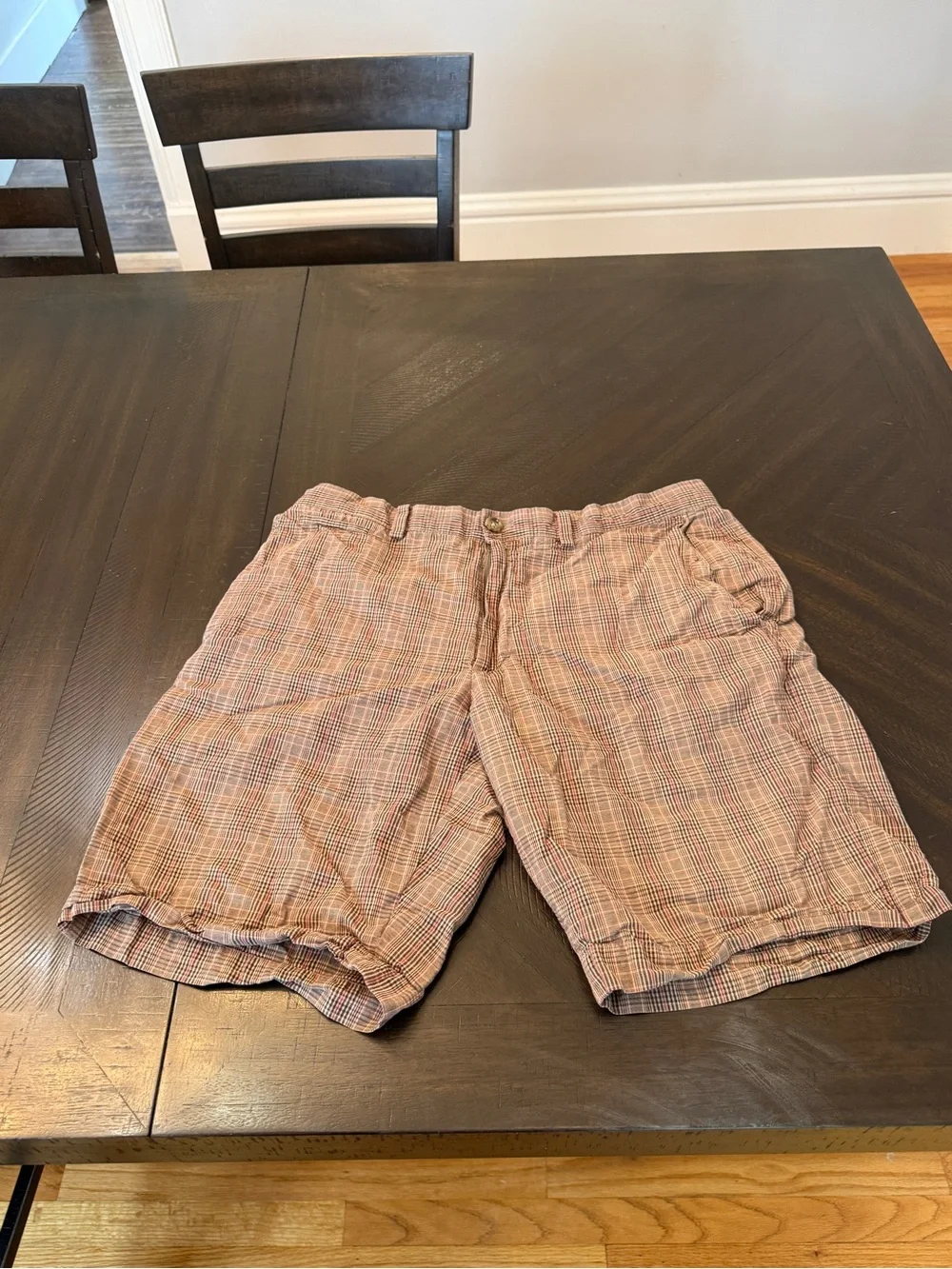 🧭 Preppy & Classic! Banana Republic Plaid Summer Chino Shorts